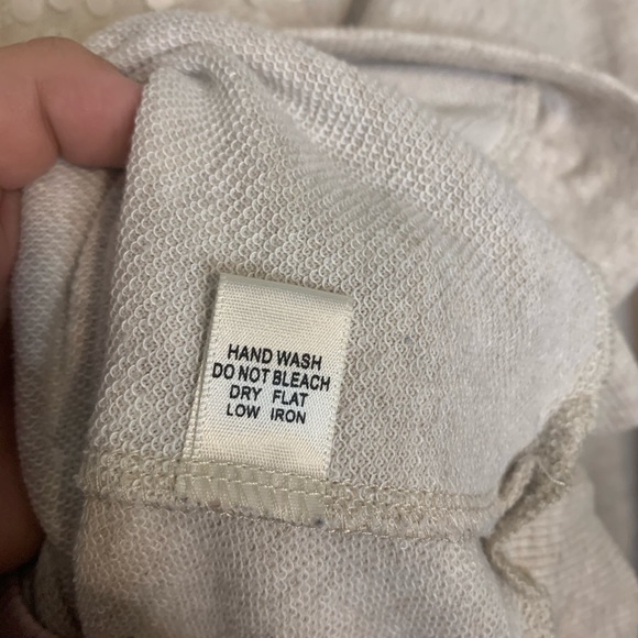 Iris Basic Cream Sequins Crew Neck Sweatshirt Top - Picture 7 of 9